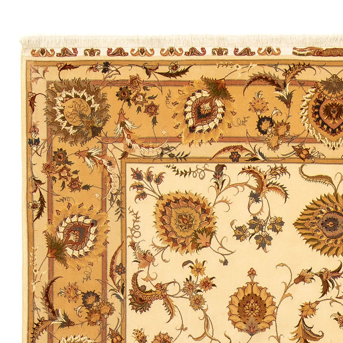 Perzisch tapijt - Tabriz - Royal - 352 x 256 cm - beige