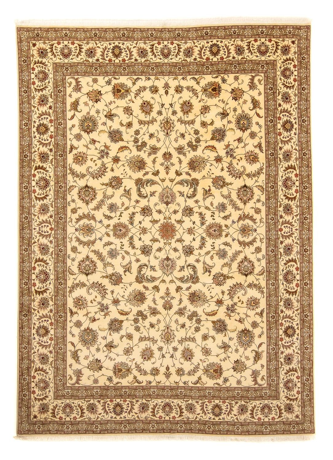 Perzisch tapijt - Tabriz - Royal - 357 x 258 cm - beige