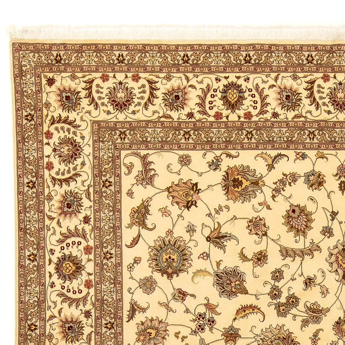 Perzisch tapijt - Tabriz - Royal - 357 x 258 cm - beige