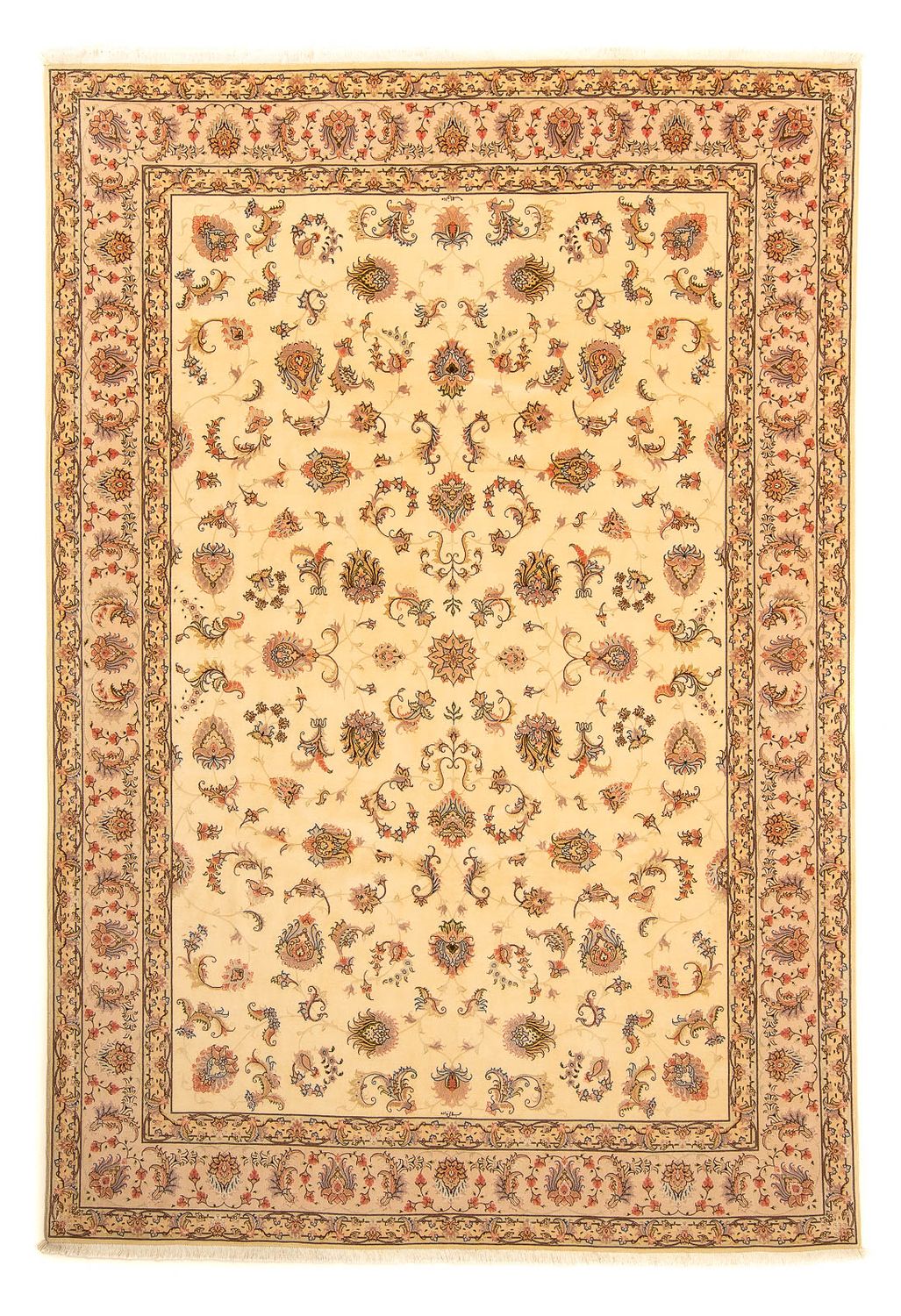 Perzisch tapijt - Tabriz - Royal - 360 x 257 cm - beige