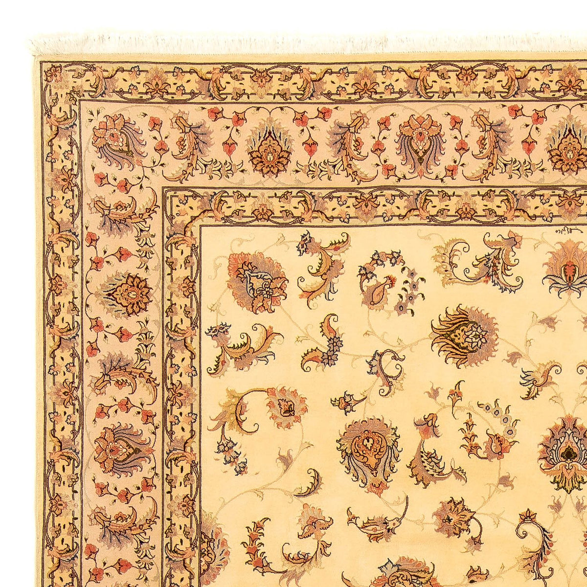 Perzisch tapijt - Tabriz - Royal - 360 x 257 cm - beige