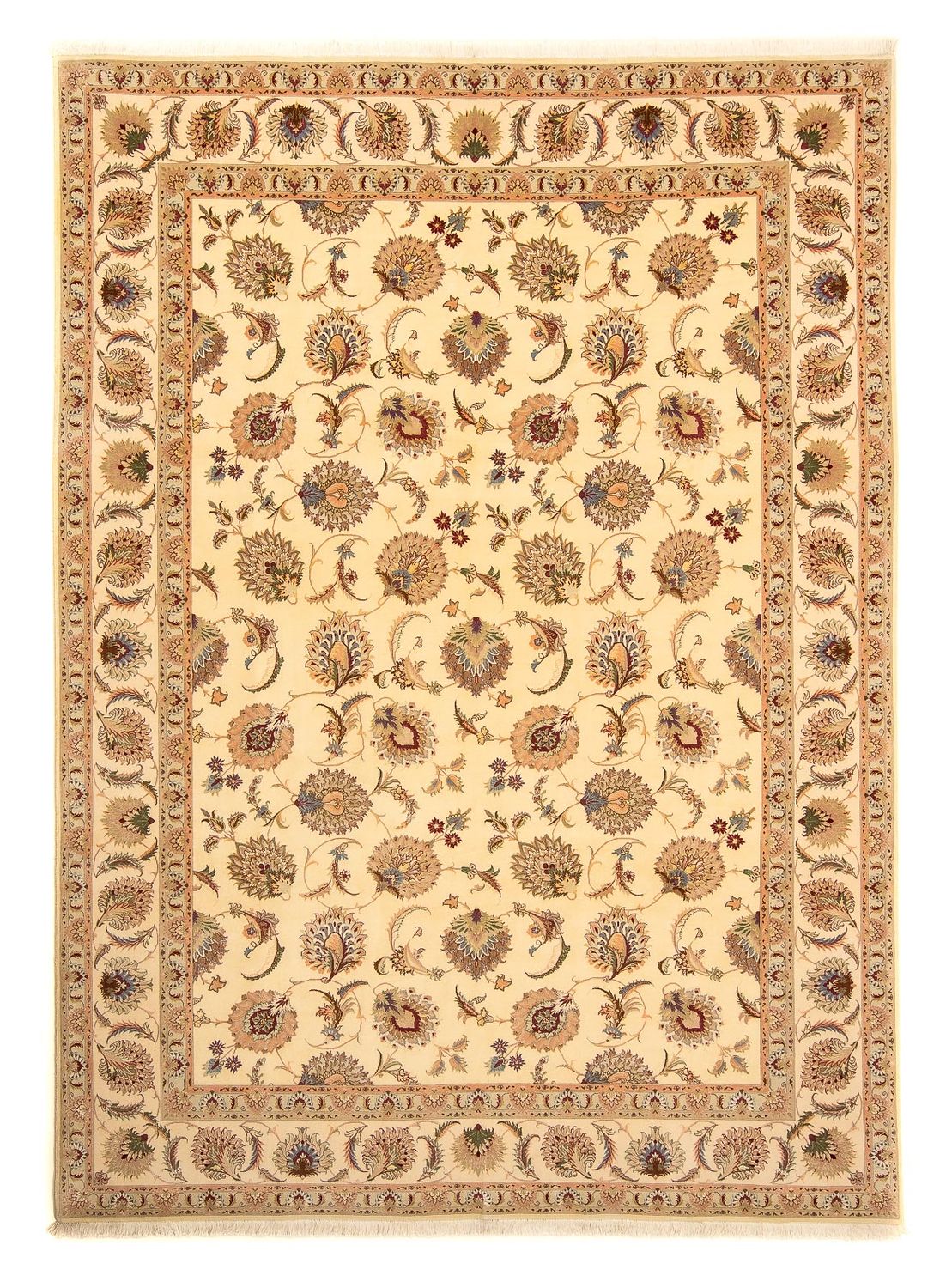 Perzisch tapijt - Tabriz - Royal - 353 x 253 cm - beige