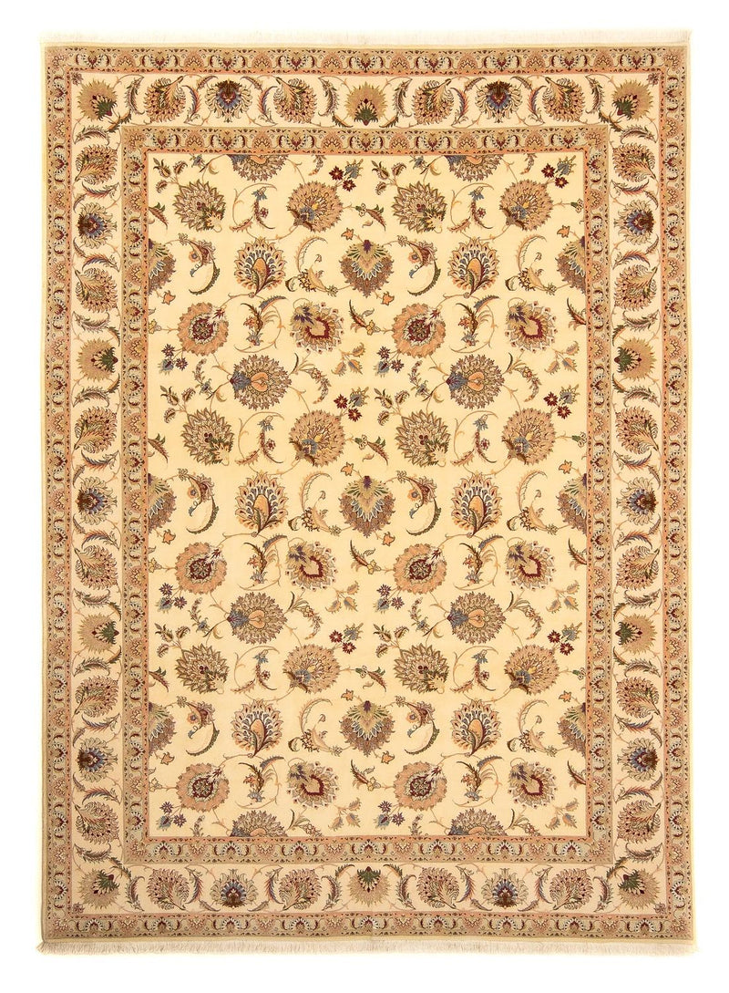 Perzisch tapijt - Tabriz - Royal - 353 x 253 cm - beige