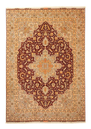 Perzisch tapijt - Tabriz - Royal - 360 x 253 cm - donkerrood