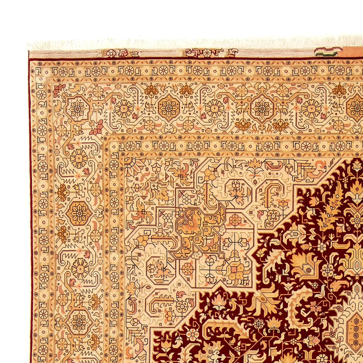 Perzisch tapijt - Tabriz - Royal - 360 x 253 cm - donkerrood
