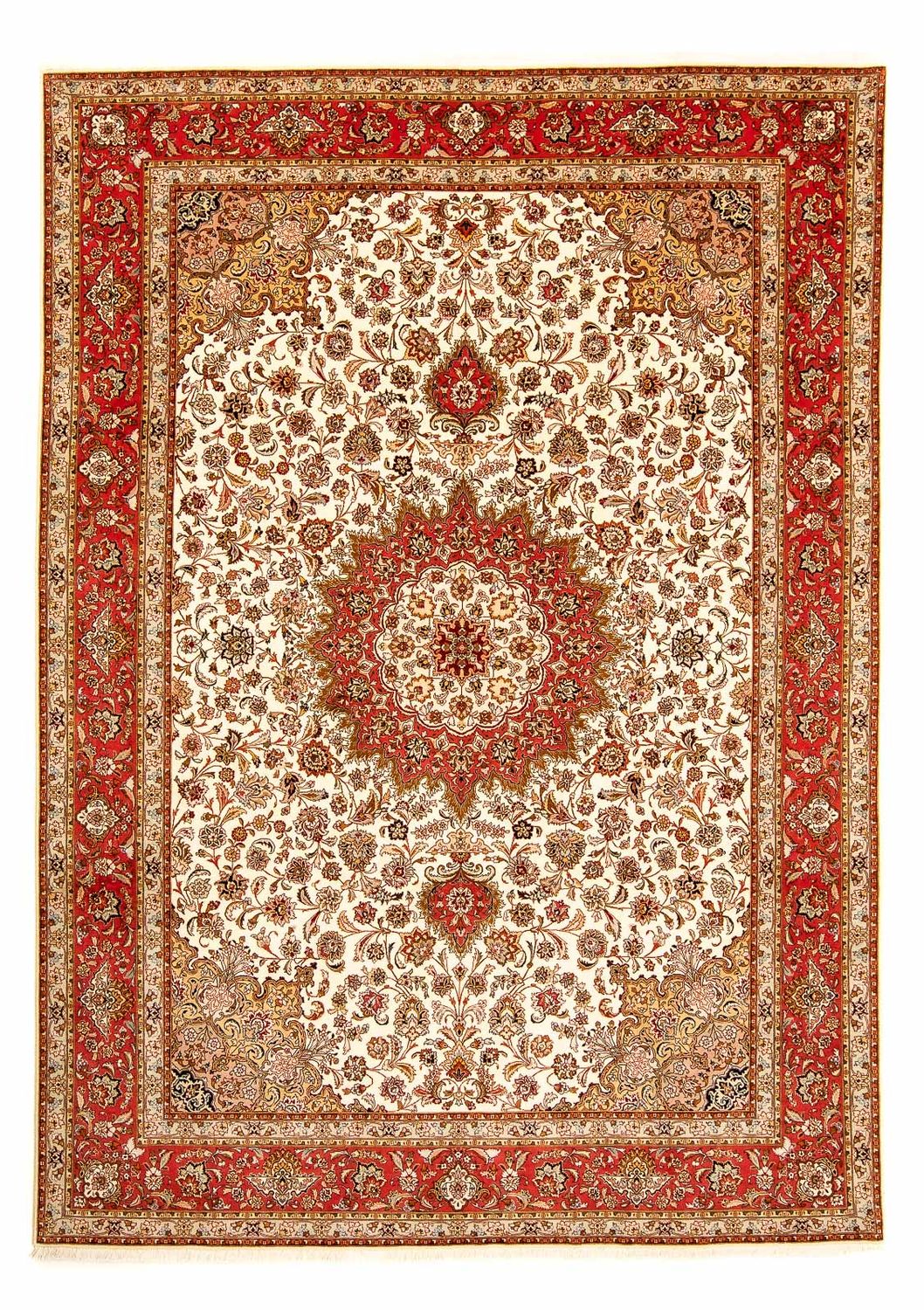 Perzisch tapijt - Tabriz - Royal - 354 x 255 cm - beige