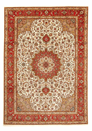 Perzisch tapijt - Tabriz - Royal - 354 x 255 cm - beige