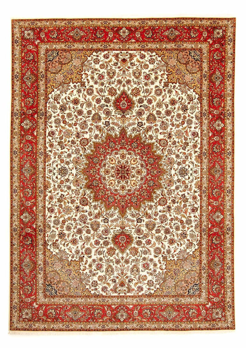 Perzisch tapijt - Tabriz - Royal - 354 x 255 cm - beige
