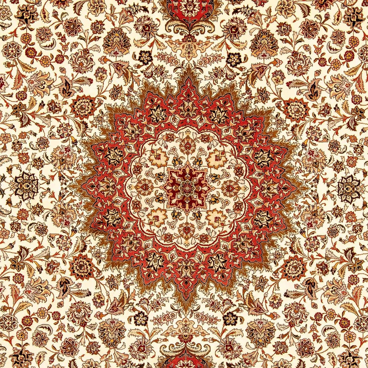 Perzisch tapijt - Tabriz - Royal - 354 x 255 cm - beige