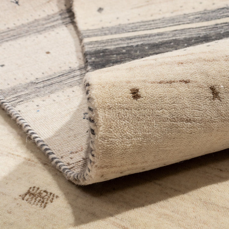 Gabbeh Tapijt - Loribaft Perzisch - 303 x 201 cm - beige