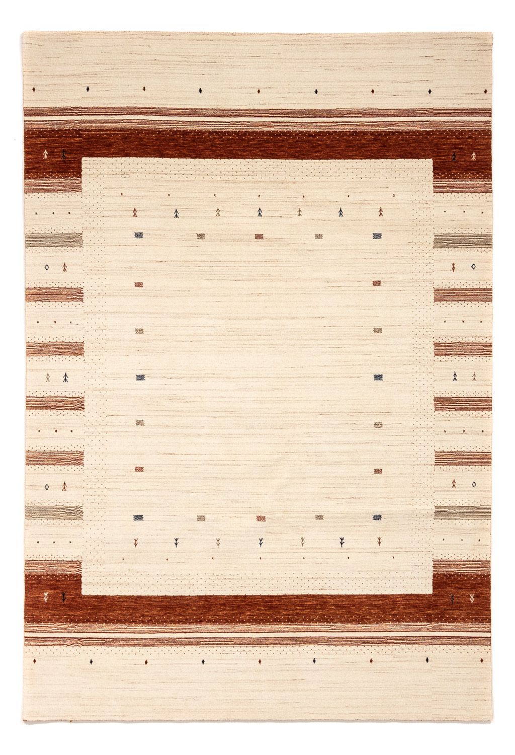 Gabbeh Tapijt - Loribaft Perzisch - 304 x 206 cm - beige