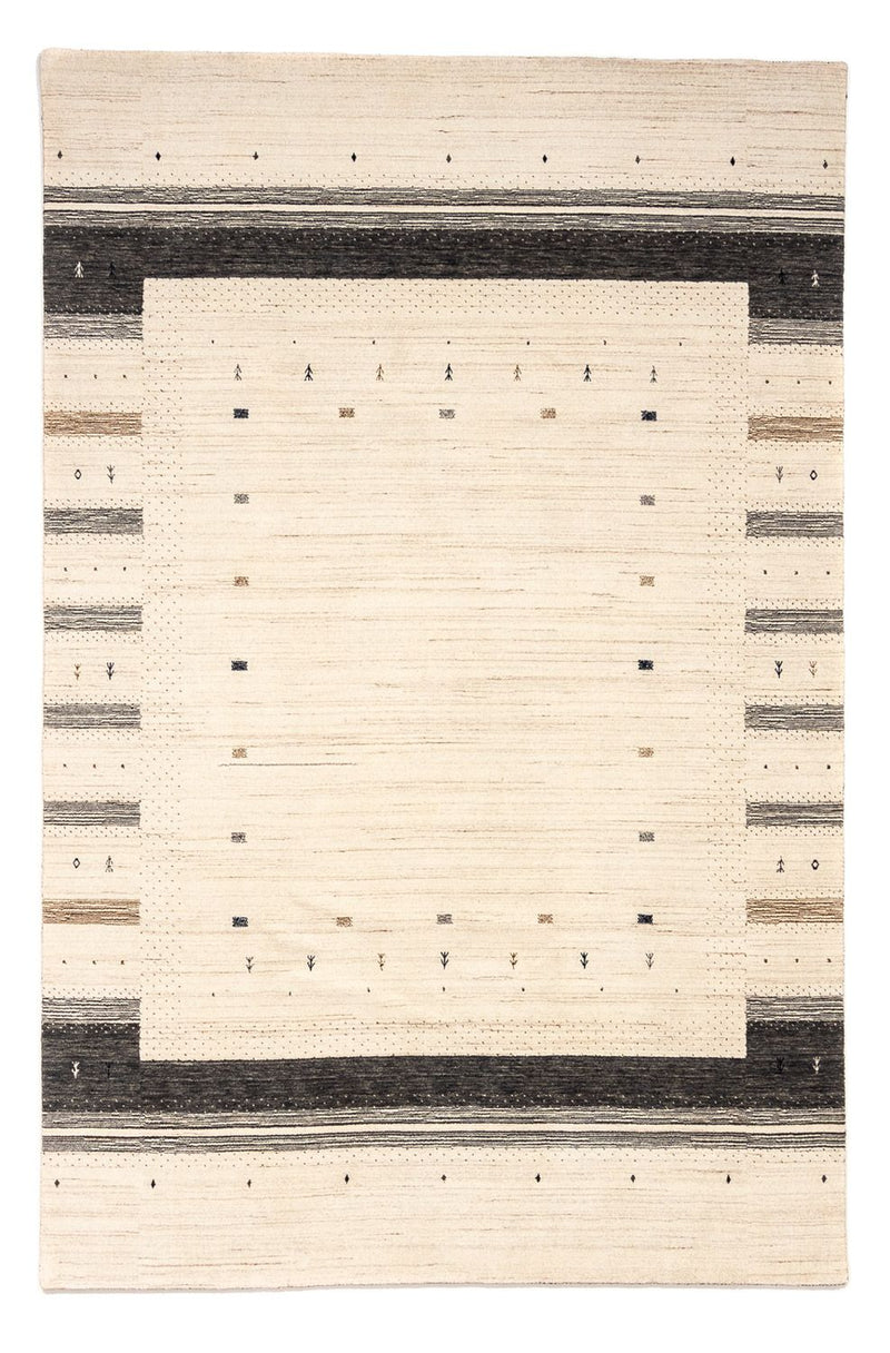 Gabbeh Tapijt - Loribaft Perzisch - 304 x 201 cm - beige
