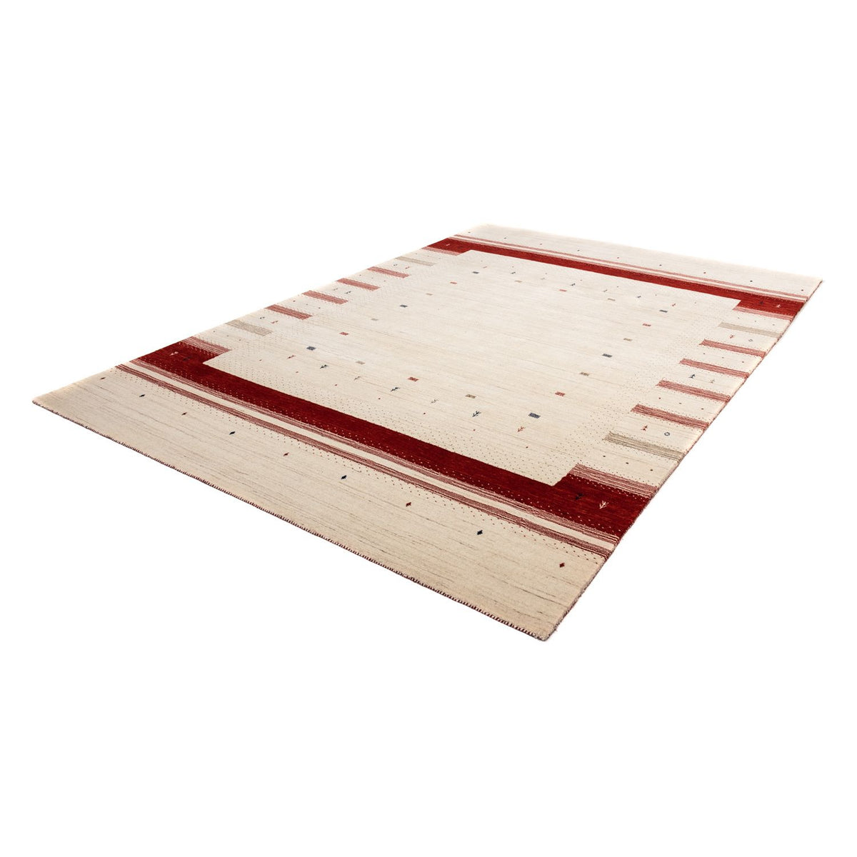 Gabbeh Tapijt - Loribaft Perzisch - 298 x 203 cm - beige