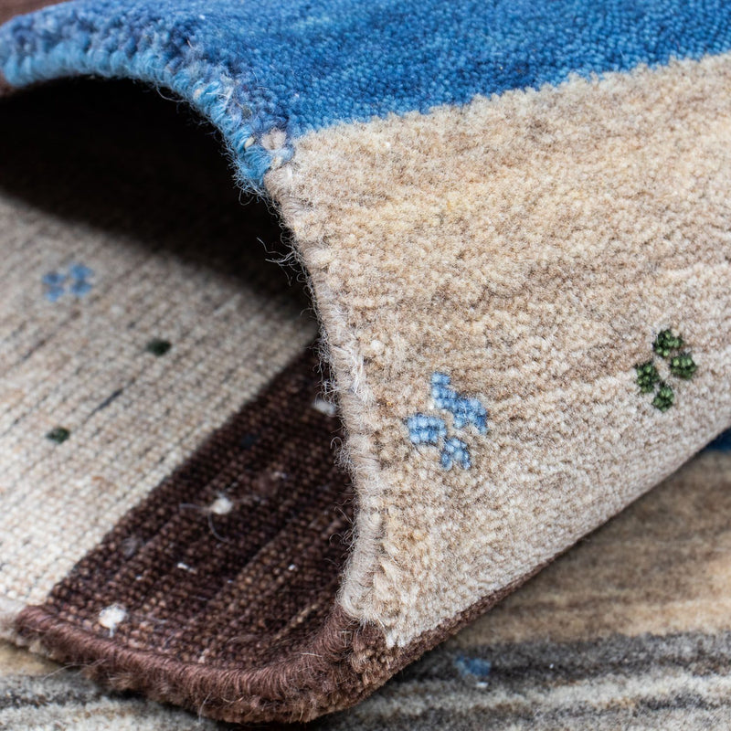 Gabbeh Tapijt - Loribaft Perzisch - 206 x 141 cm - bruin