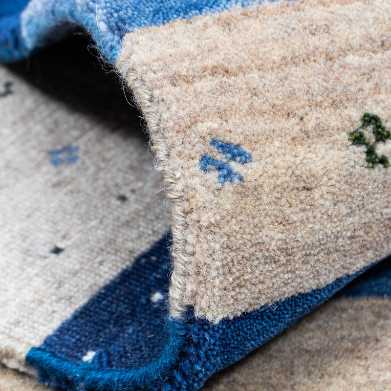 Gabbeh Tapijt - Loribaft Perzisch - 201 x 144 cm - donkerblauw