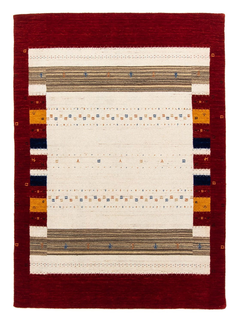 Gabbeh Tapijt - Loribaft Perzisch - 205 x 142 cm - donkerbruin