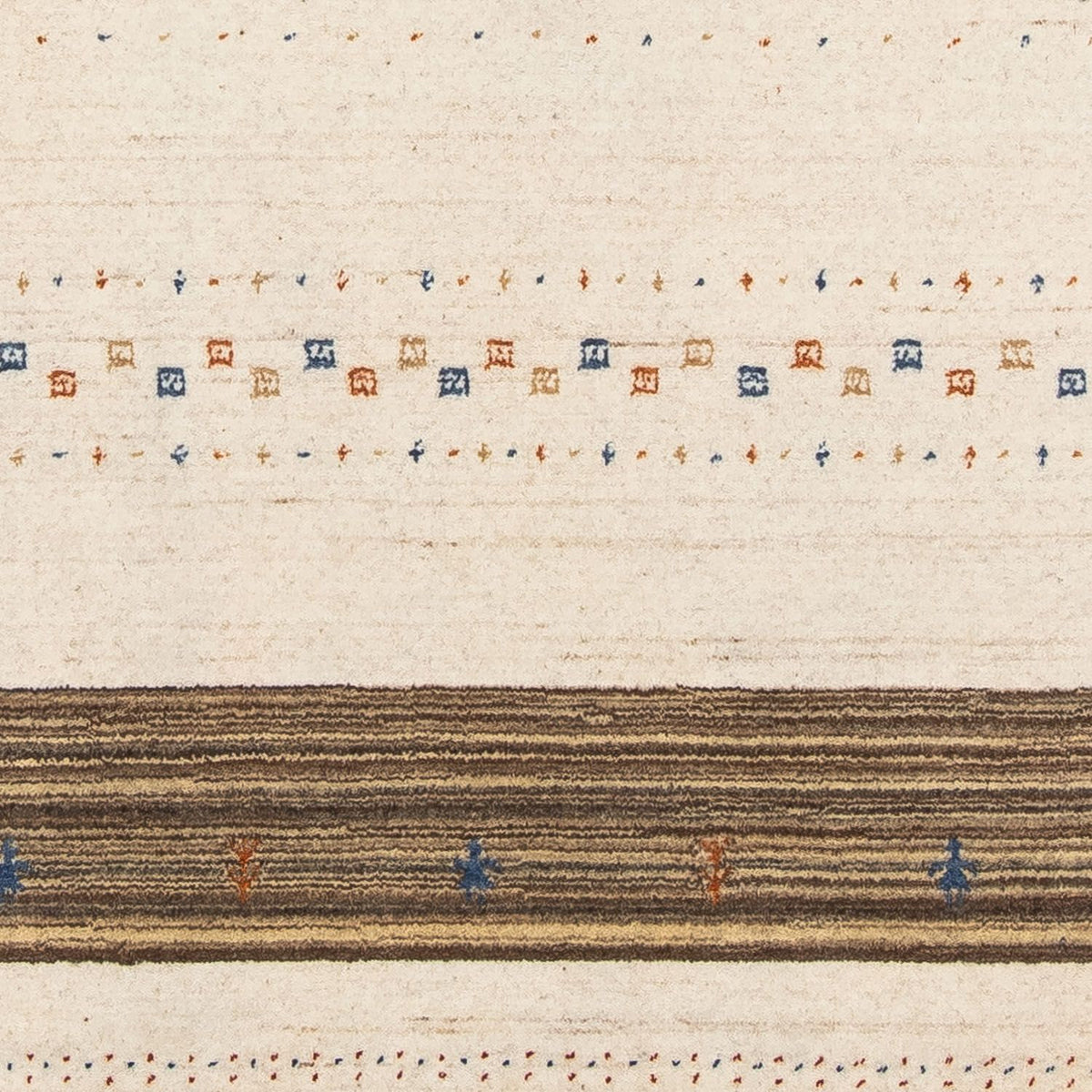 Gabbeh Tapijt - Loribaft Perzisch - 205 x 142 cm - donkerbruin