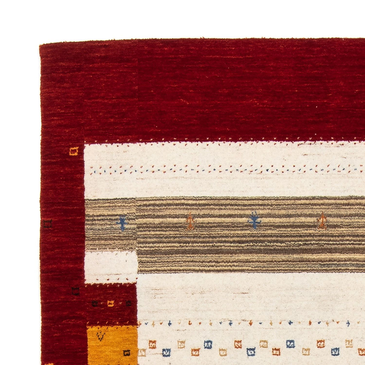 Gabbeh Tapijt - Loribaft Perzisch - 205 x 142 cm - donkerbruin