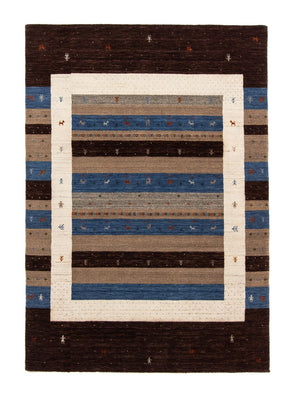 Gabbeh Tapijt - Loribaft Perzisch - 204 x 142 cm - donkerblauw