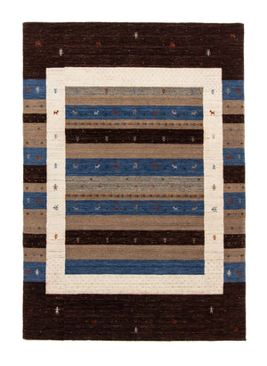 Gabbeh Tapijt - Loribaft Perzisch - 204 x 142 cm - donkerblauw
