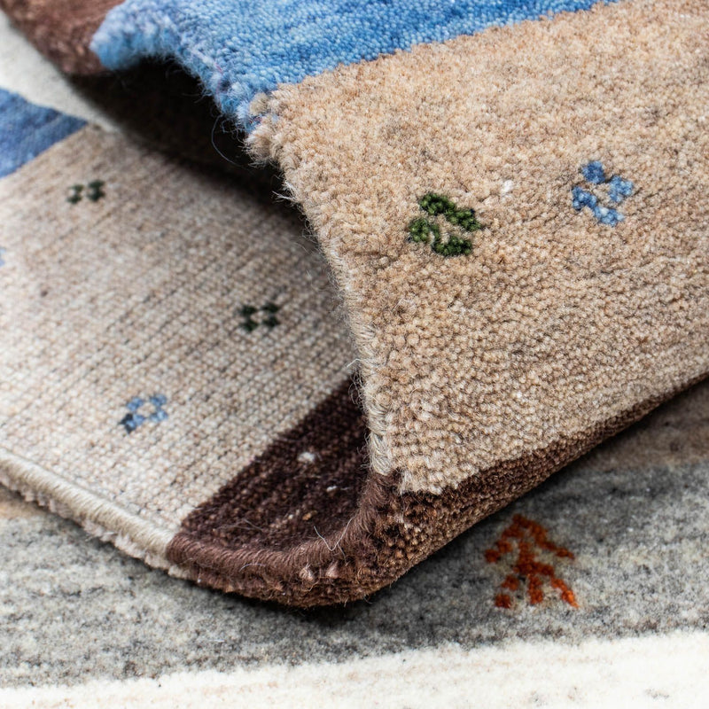 Gabbeh Tapijt - Loribaft Perzisch - 204 x 142 cm - donkerblauw