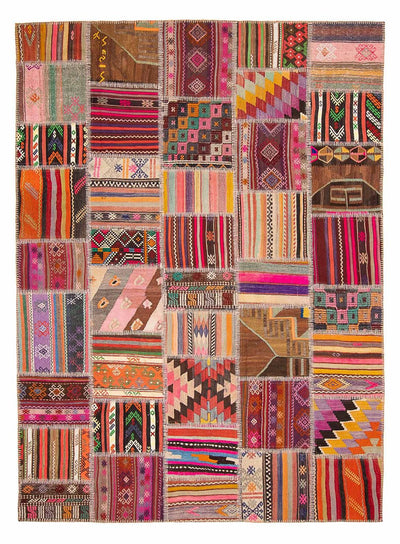 Patchwork tapijt 216x300cm - Wollen tapijt