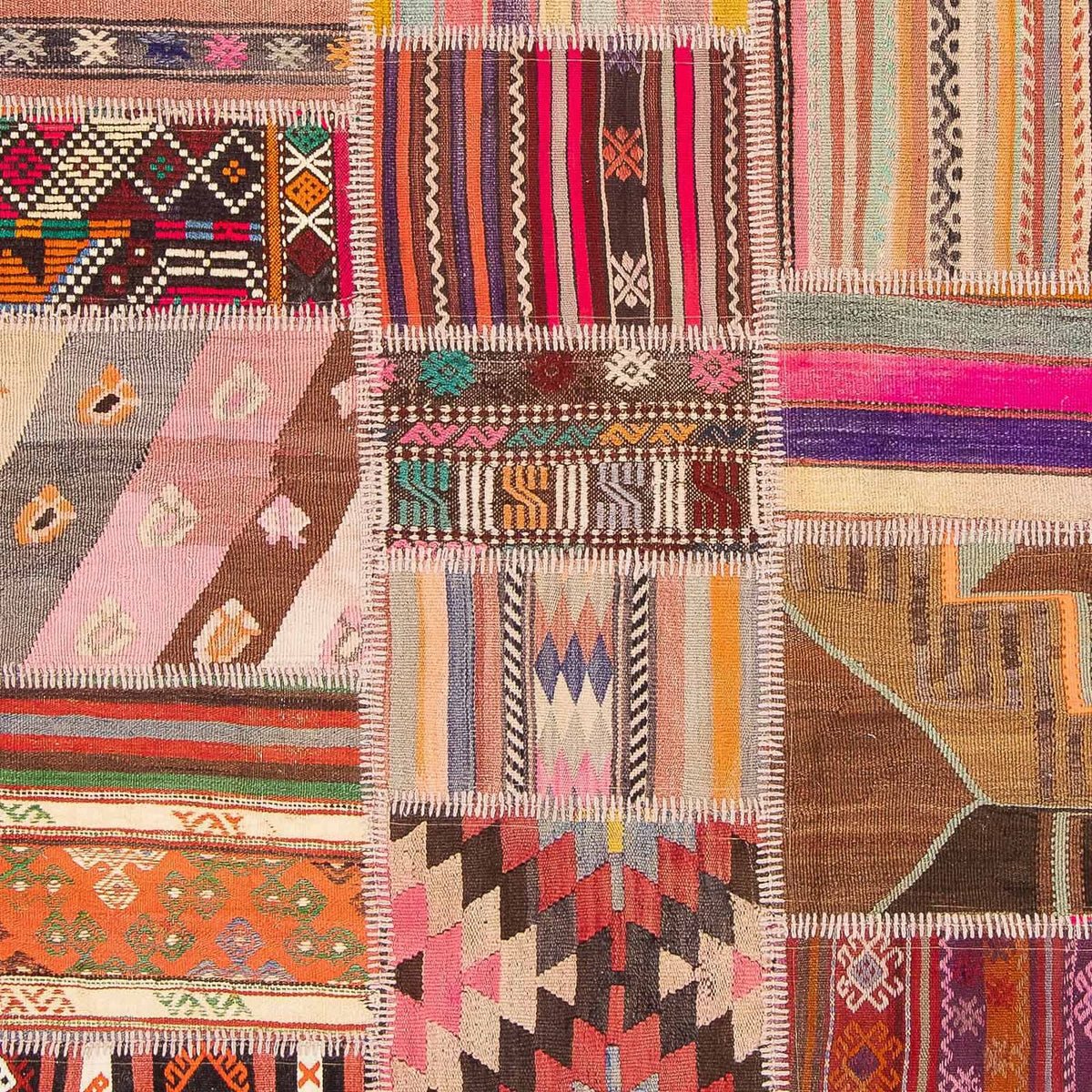 Patchwork tapijt - 300 x 216 cm - veelkleurig