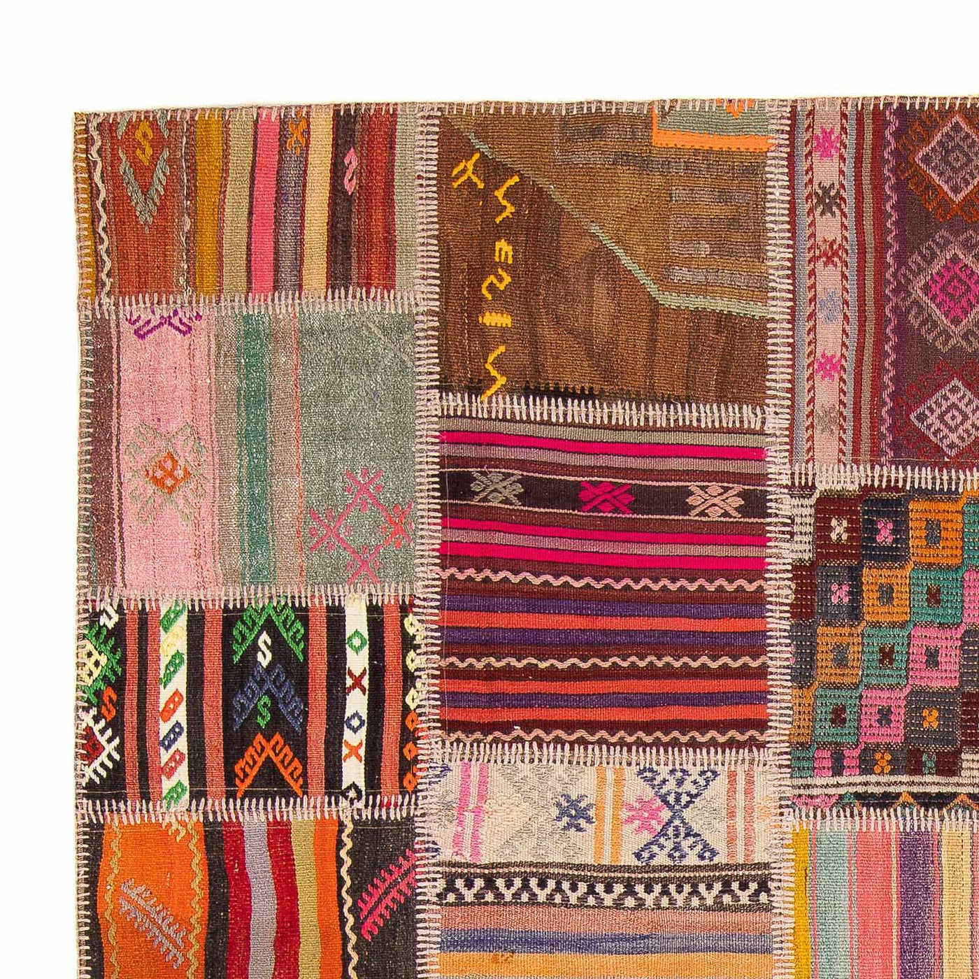 Patchwork tapijt 300x216cm - Wollen tapijt