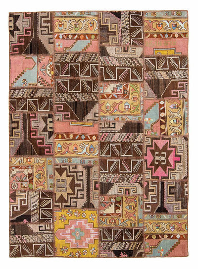 Patchwork tapijt 173x241cm - Wollen tapijt