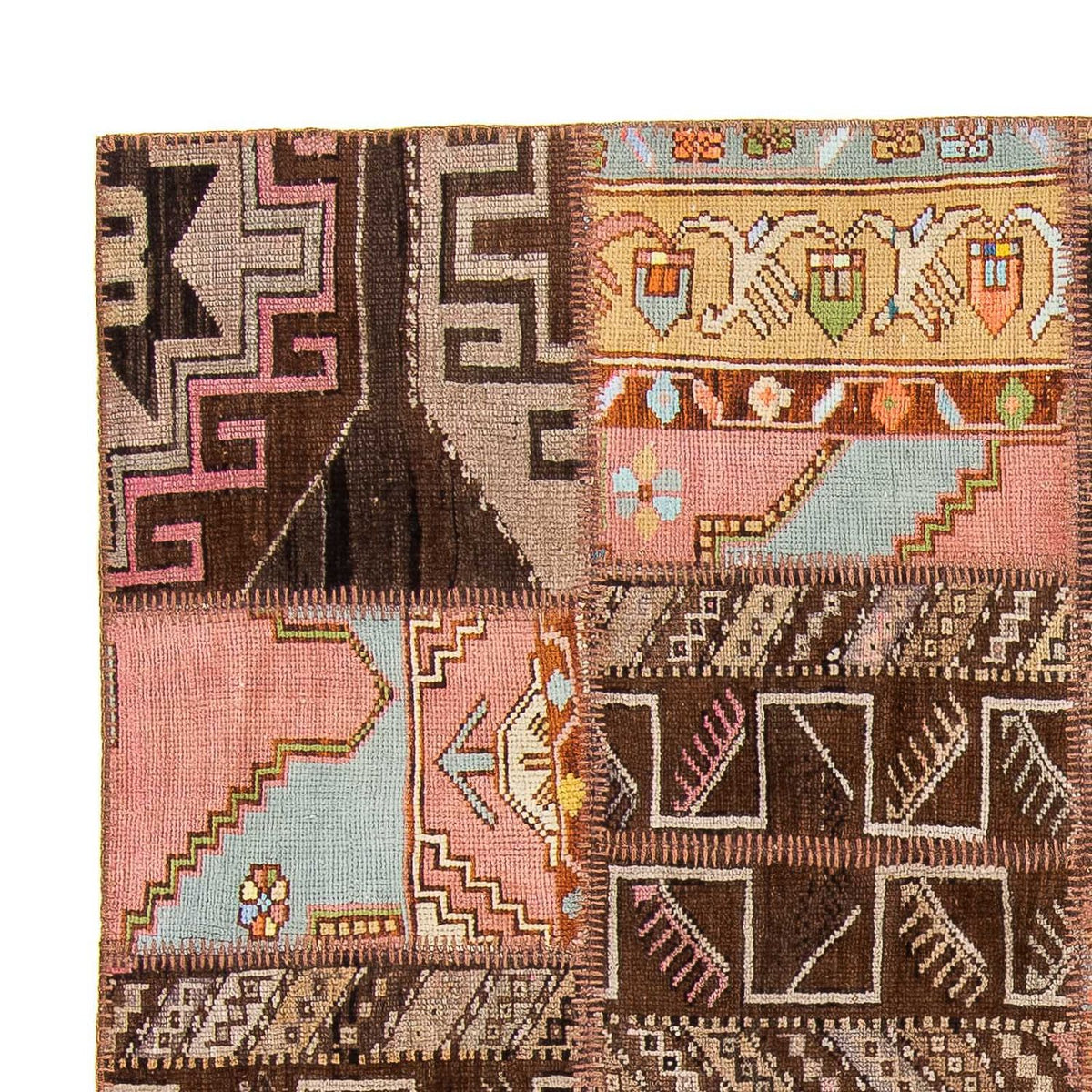 Patchwork tapijt 173x241cm - Wollen tapijt