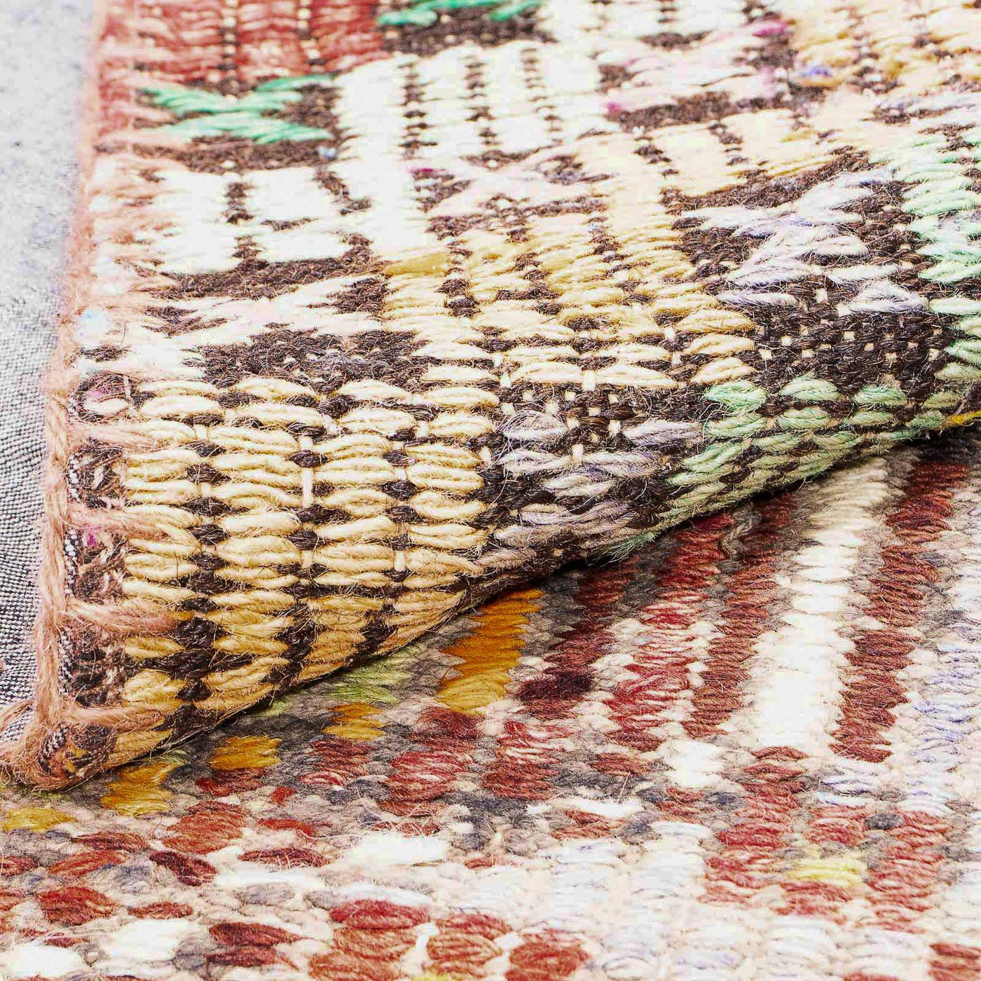 Patchwork tapijt 241x170cm - Wollen tapijt