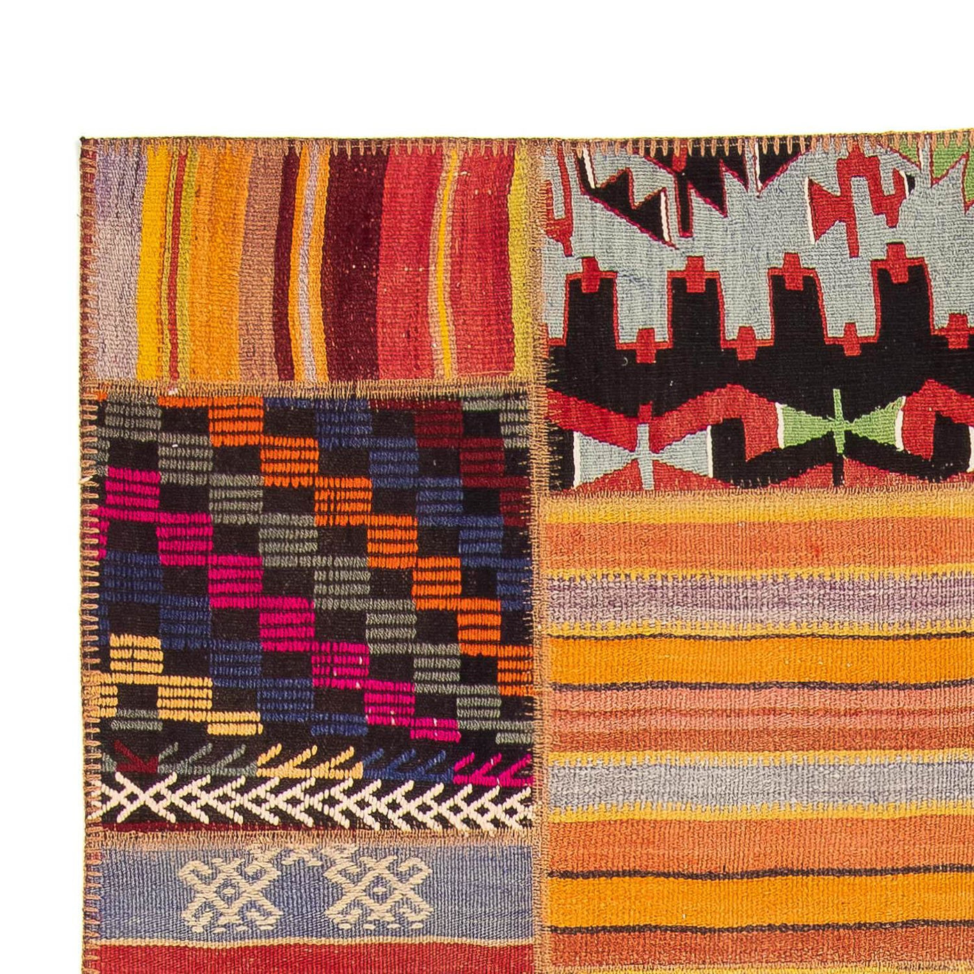 Patchwork tapijt 239x169cm - Wollen tapijt