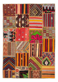 Patchwork tapijt - 236 x 169 cm - veelkleurig