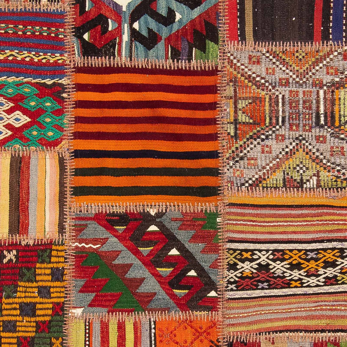 Patchwork tapijt - 238 x 168 cm - veelkleurig