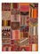Patchwork tapijt - 239 x 168 cm - veelkleurig