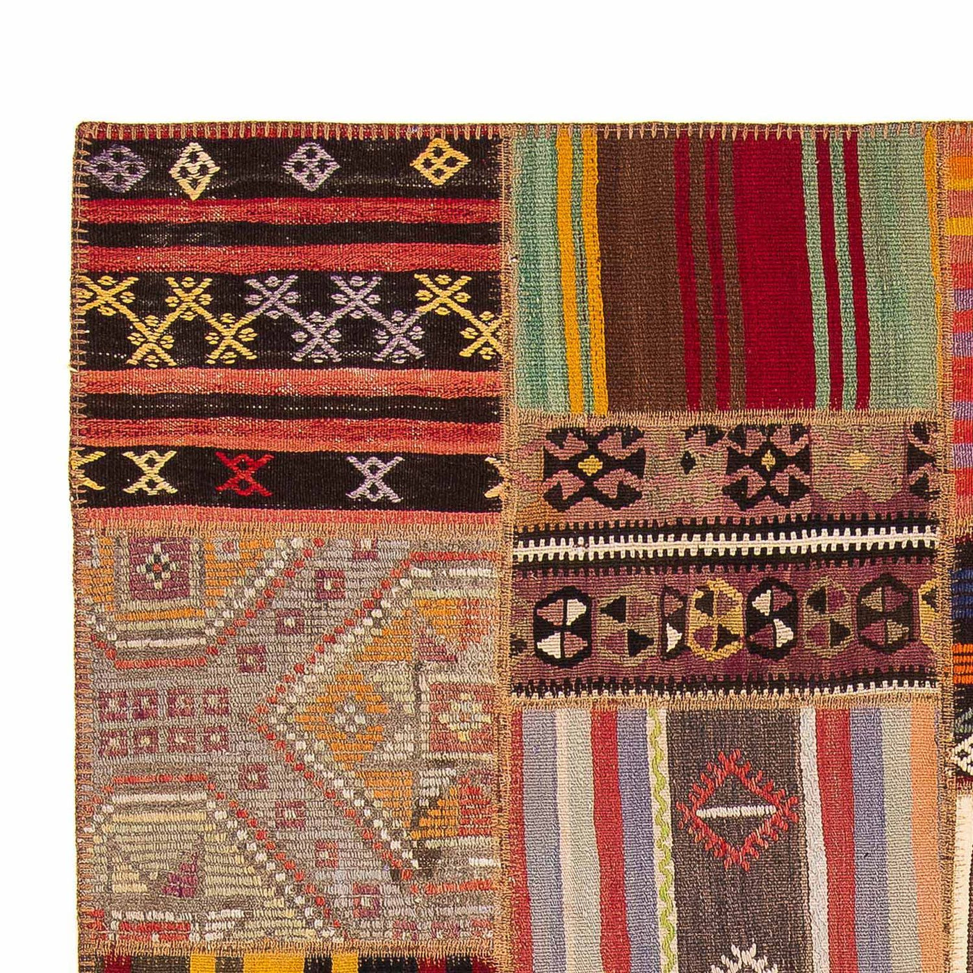 Patchwork tapijt 239x168cm - Wollen tapijt