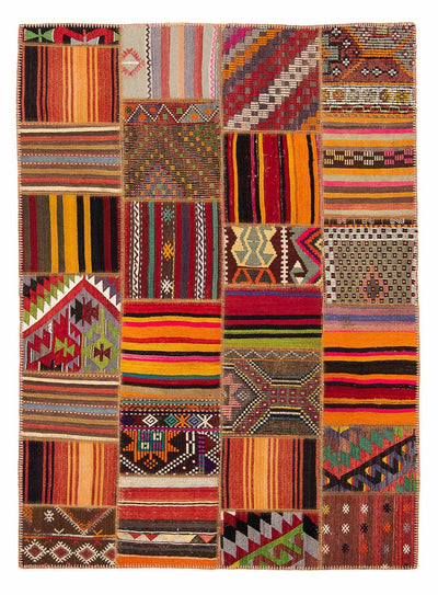 Patchwork tapijt 170x237cm - Wollen tapijt