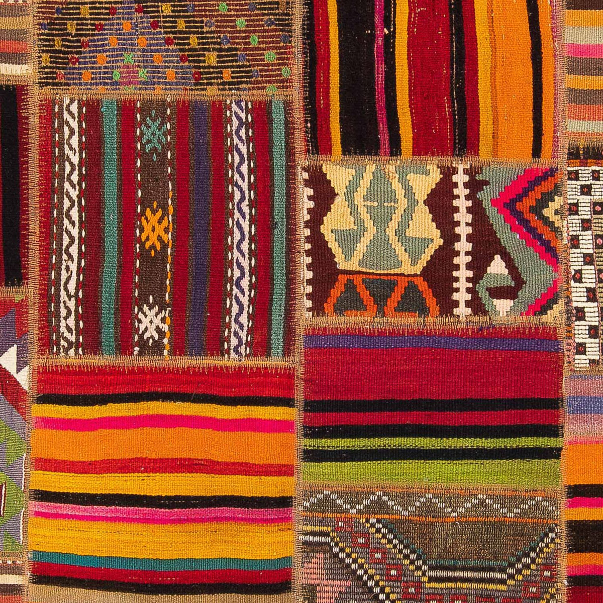 Patchwork tapijt - 237 x 170 cm - veelkleurig