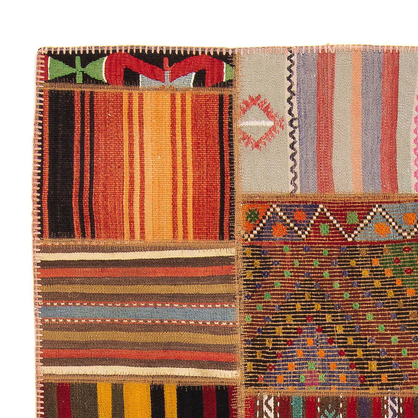 Patchwork tapijt 237x170cm - Wollen tapijt