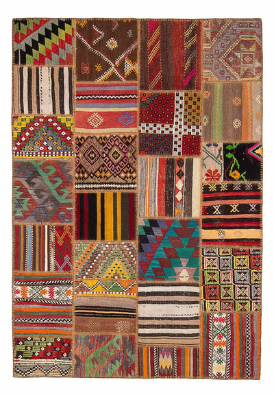 Patchwork tapijt 170x240cm - Wollen tapijt