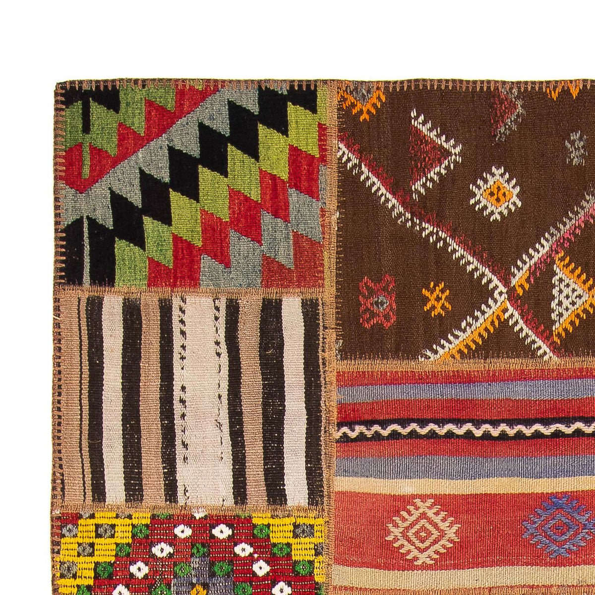Patchwork tapijt 170x240cm - Wollen tapijt