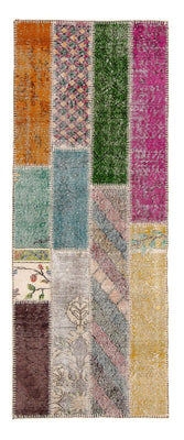 Loper Patchwork tapijt - 203 x 90 cm - veelkleurig