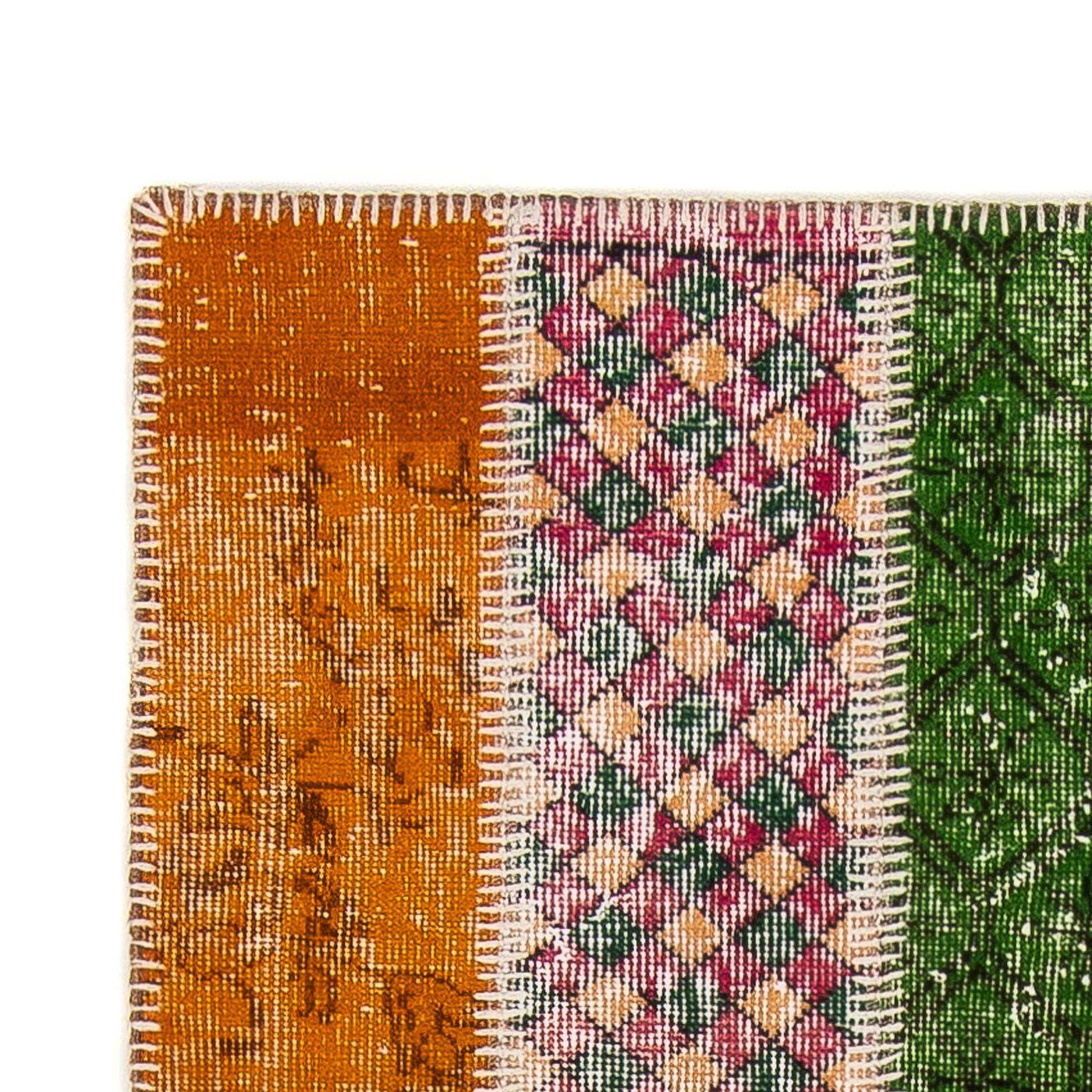 Patchwork tapijt 203x90cm - Wollen tapijt