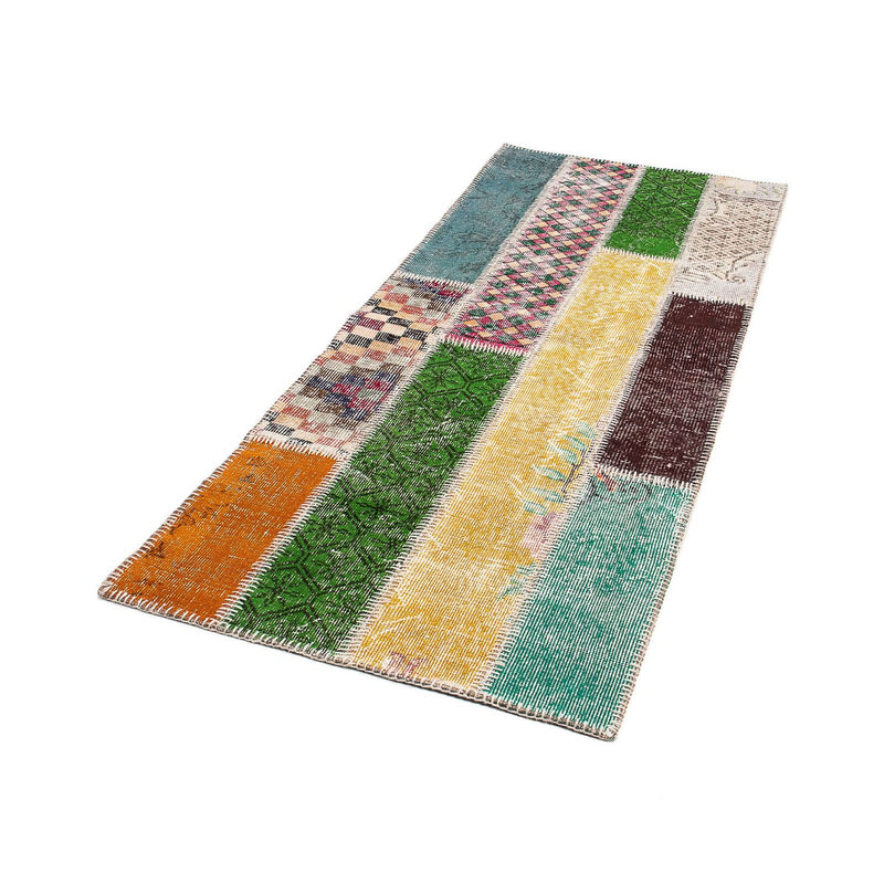 Loper Patchwork tapijt - 203 x 90 cm - veelkleurig