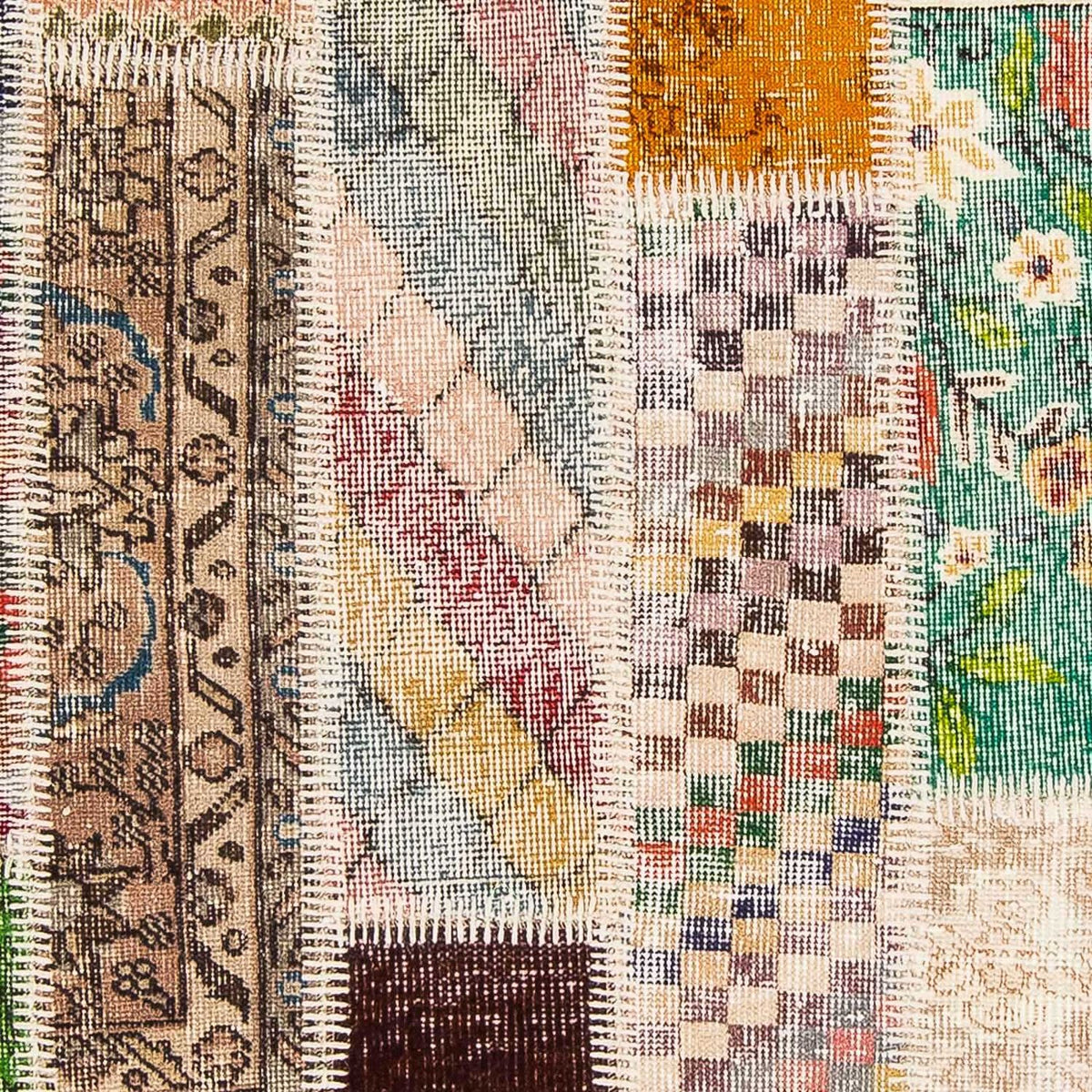 Patchwork tapijt - 184 x 120 cm - veelkleurig