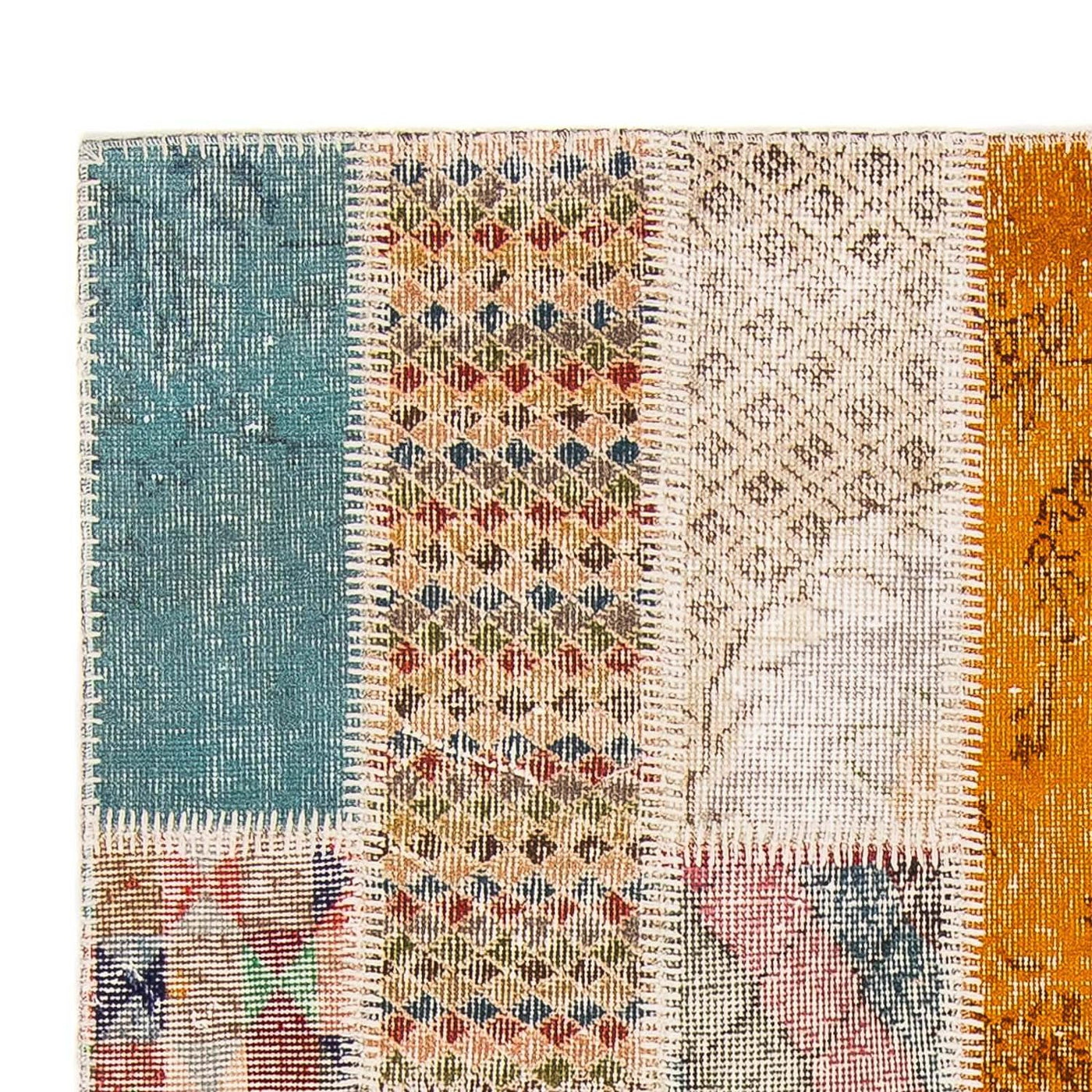 Patchwork tapijt 184x120cm - Wollen tapijt