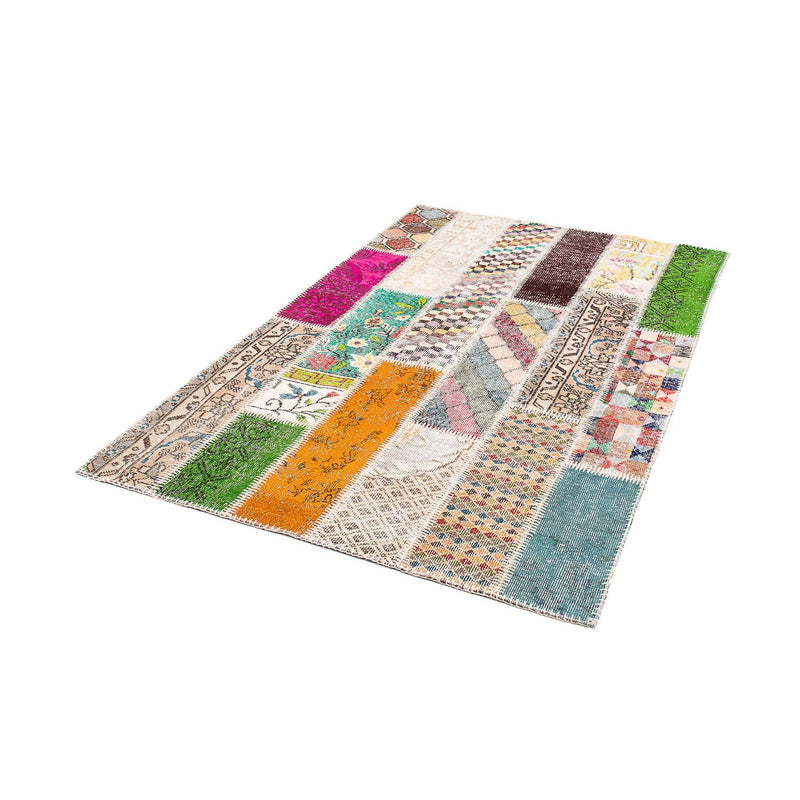 Patchwork tapijt - 184 x 120 cm - veelkleurig