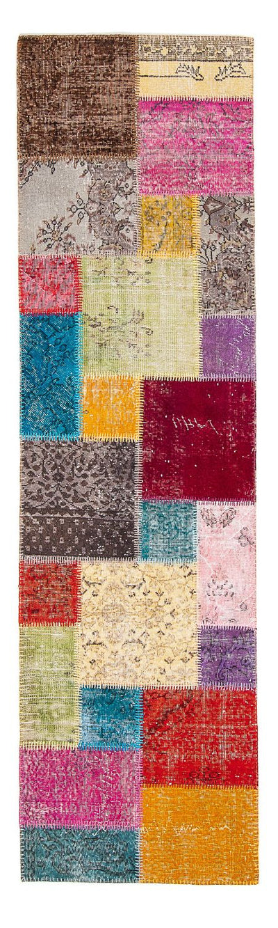 Patchwork tapijt 85x300cm - Wollen tapijt