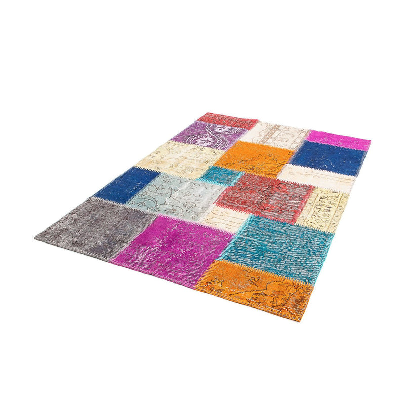 Patchwork tapijt - 185 x 123 cm - veelkleurig
