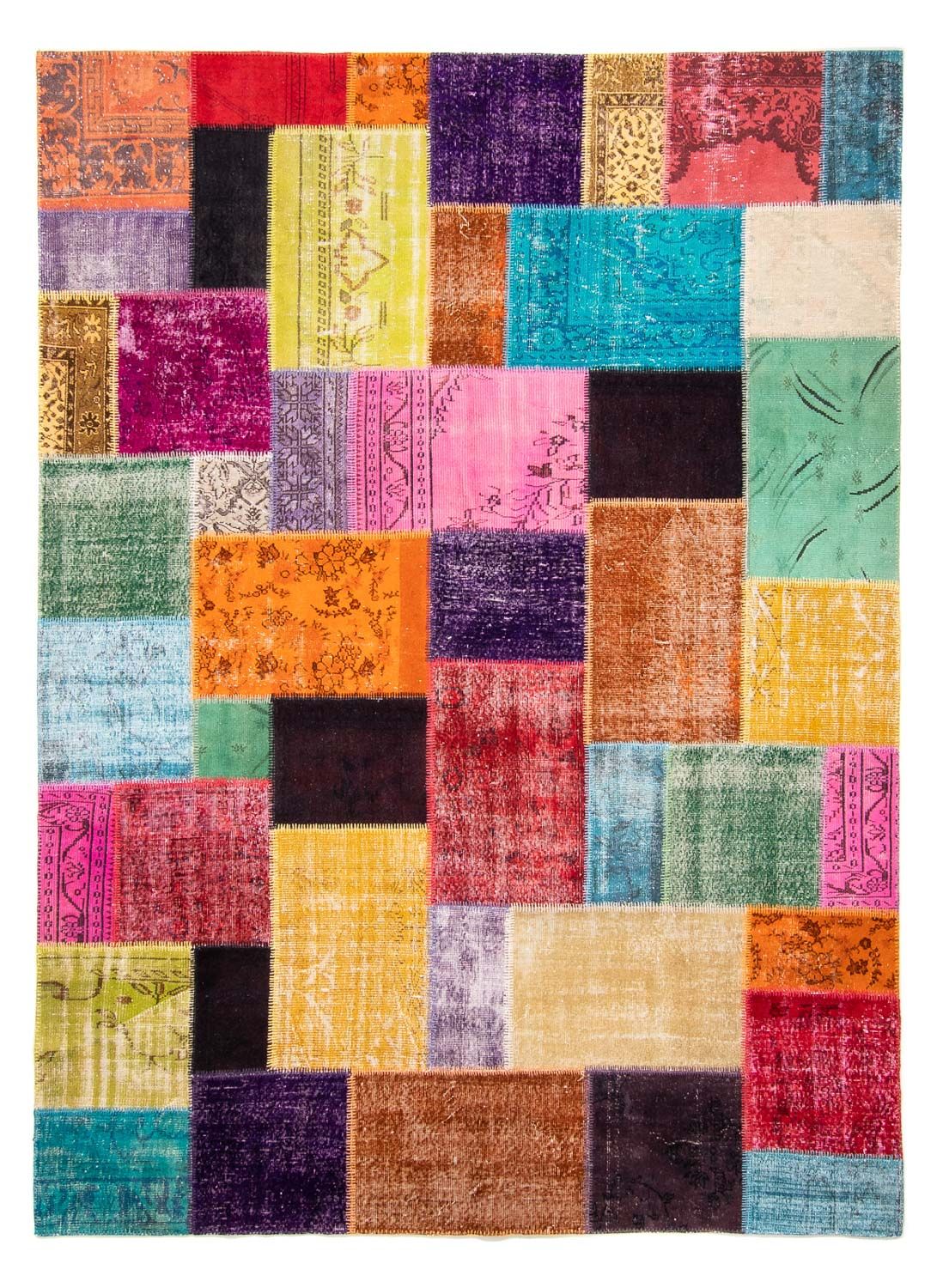 Patchwork tapijt - 365 x 275 cm - veelkleurig